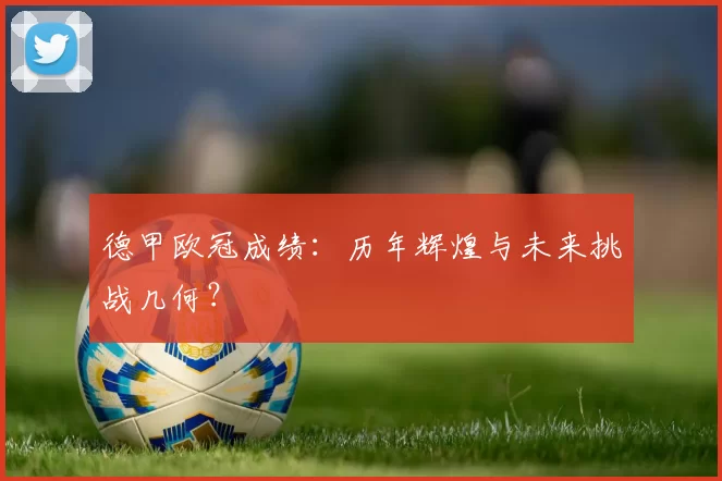 德甲欧冠成绩：历年辉煌与未来挑战几何？